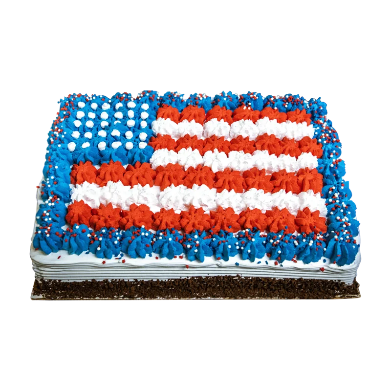 Fourth of July Flag Cake delivered