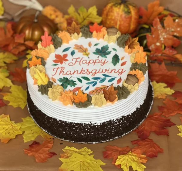 Thanksgiving ice cream cake 2022