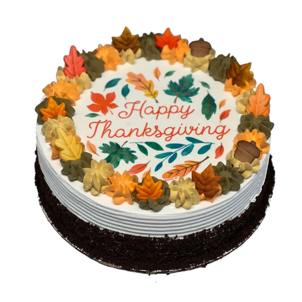 Thanksgiving ice cream cake